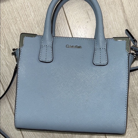 Original Baby Blue Calvin Klein Hand Bag with Strap - Picture 2 of 3